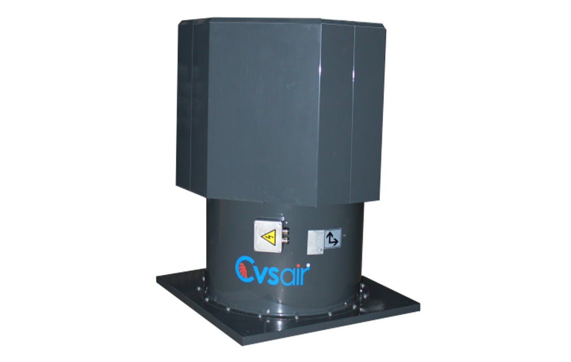 Ventilador Axial De Tejado Con Direccion De Flujo De Aire Vertical