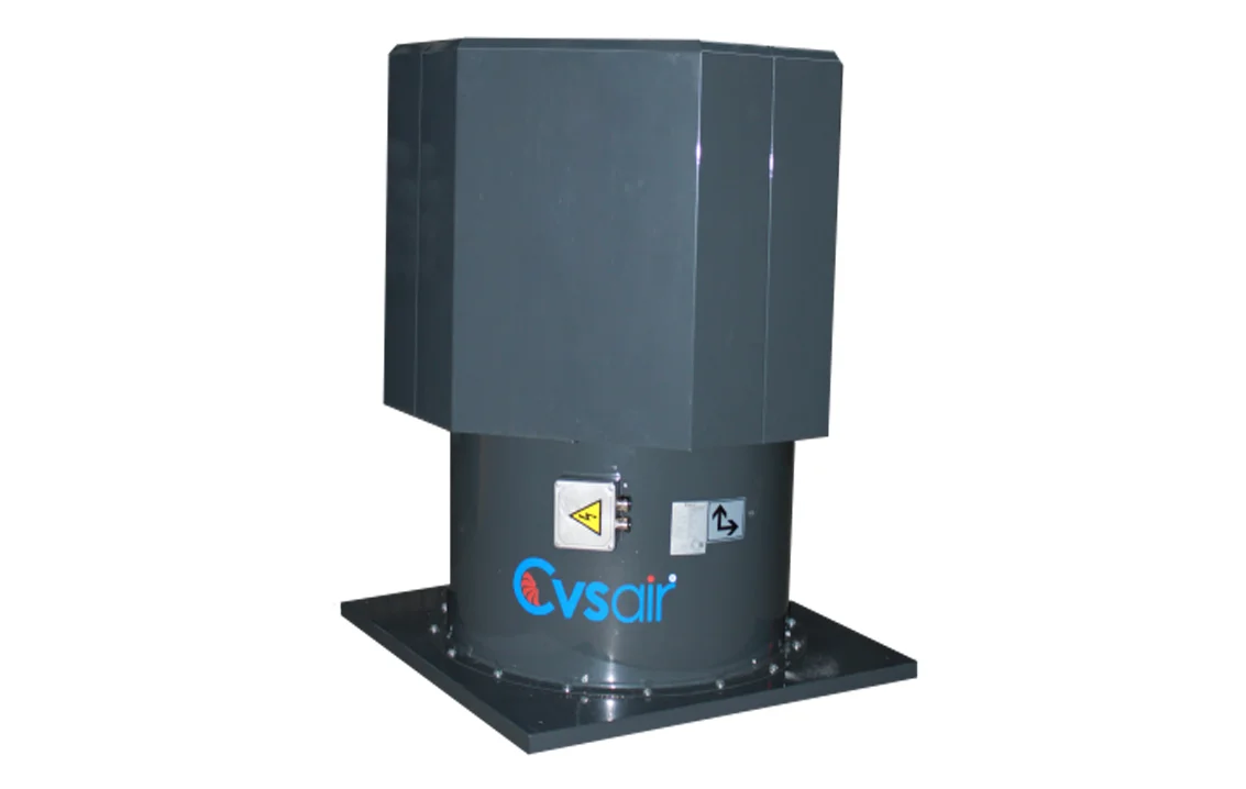 Ventilador Axial De Tejado Con Direccion De Flujo De Aire Vertical